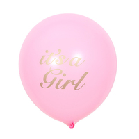 Globos de Látex Redondos de 12 Pulgadas de Color Rosa con Impresión de Corazón y Logotipo Personalizado Directo de Fábrica