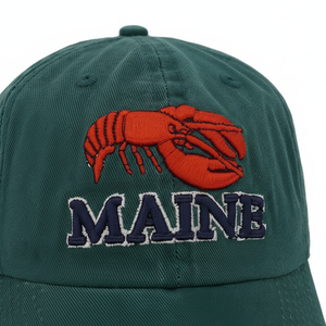 Gorras de Béisbol de Sarga de Algodón Sin Estructura Bordadas con Logotipo de Patrón de Langosta, Estilo Anime, para Restaurante, Deportes, Venta al por Mayor, Uso Exterior - Product Image 3