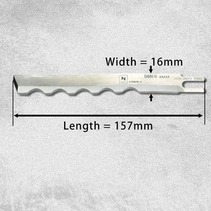 Lame à bord ondulé 5'' / 8'' / 10'' pour machine de découpe droite KM / Eastman / DAYANG / SULEE, couteau à découper le tissu en acier HSS - Product Image 5
