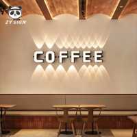 Lampu Dinding Huruf LED Indoor/Outdoor Tahan Air, Lampu Sorot Logo, Lampu Latar untuk Hotel/Villa/Toko, 3500K Putih Hangat