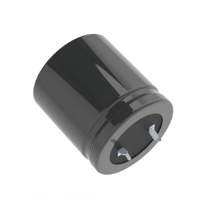 Condensateur à traversée de canal (THC) 820 µF, aluminium, 20 %, 100 V, à clipser, LKG2A821MESAAK - Product Image 1