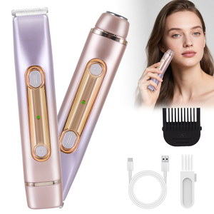 เครื่องโกนขนไฟฟ้า HD-706 รุ่นใหม่ 2-in-1 สำหรับผู้หญิง กำจัดขนส่วนตัว ชาร์จ USB ใช้ได้ทั่วร่างกาย XP6 กันน้ำ - Product Image 2