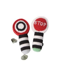 Crochet à main coton bio hochet jouet cloche musicale nouveau-né <span class=keywords><strong>Photo</strong></span> accessoire cadeau - Product Image 1