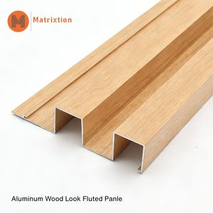 Panneaux de <span class=keywords><strong>plafond</strong></span> en aluminium rainurés aspect bois |   Système de <span class=keywords><strong>plafond</strong></span> architectural avec revêtement en poudre - Product Image 6