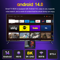 H96 Max TV Box Android 14 Allwinner H618 Quad Core BT5.4 pemutar Media pabrik penjualan terbaik 2025 Set Top Box