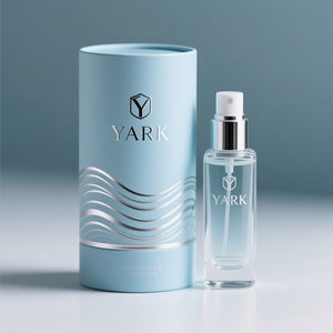 Boîte cylindrique personnalisée avec logo, laminage UV, emballage en tube de papier pour flacon de parfum - Product Image 1