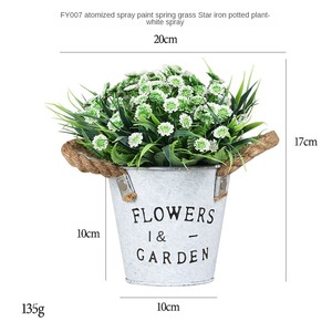 Plante artificielle décorative, fausse plante miniature, petites feuilles artificielles, <span class=keywords><strong>eucalyptus</strong></span>, succulentes, herbe, pots d'<span class=keywords><strong>intérieur</strong></span> en plastique, 6 boîtes Tbd - Product Image 6