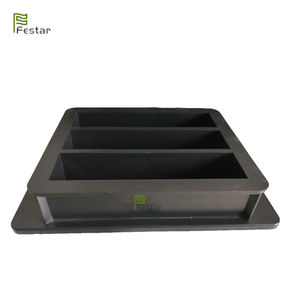 Molde de prismas de tres cavidades de 40x40x160 mm para pruebas de resistencia de prismas de hormigón, cemento y mortero - Product Image 3