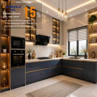 Armoire de cuisine en chêne sur mesure, meuble de rangement moderne personnalisé, garde-manger, armoire haute, porte en MDF et contreplaqué, panneau résistant à l'eau
