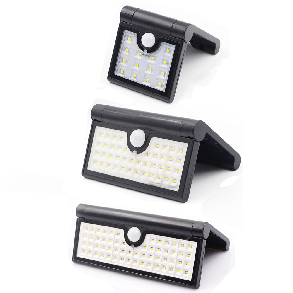 High quality solar wall light outdoor waterproof solar foldable motion sensor LED wall light