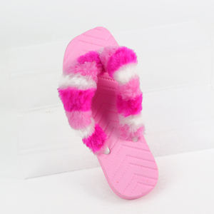 Chanclas de piel rosa, chanclas suaves con punta abierta para Primavera/Verano, impermeables, antideslizantes, ligeras, resistentes, tendencia de moda - Product Image 5