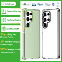 Soonleader Transparent Clair Anti Jaune Téléphone Portable Couverture Arrière Anti Drop Téléphone Cas Pour Samsung S24 S25 Plus Ultra