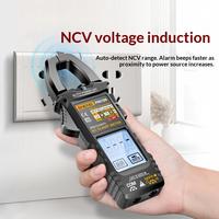 Multimeter Digital Presisi Tinggi dengan Penjepit Otomatis, Pengukur Tegangan AC, Proteksi IP40, Tegangan Maksimum 600V, Akurasi 1.5%, Multifungsi