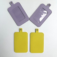 Porte-cartes d'identité professionnel en PU, populaire pour la vente en gros, avec fente pour cartes de crédit, étui de protection anti-perte pour cartes d'étudiant, de bus et de contrôle d'accès