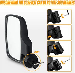 Nuevo Soporte de Barra Antivuelco para Espejo Lateral/Trasero/Central de UTV, Policarbonato (PC) para Polaris RZR, Pioneer, Yamaha Rhino, CanAm <span class=keywords><strong>Maverick</strong></span> - Product Image 6