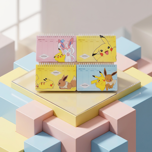 Korean pokemon Scheduler Planner 4 PCS Set <b>Kids</b> Stationery Cute Character Pikaed <b>Diary</b> Note Anime School Supplies Wholesale - Product Image 1
