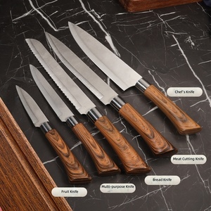 Cuchillo de Cocina Serbio Auténtico Oficial para Cortar Carne y Verduras, Afilado y Duradero, Acero Serie 3Cr, Modelo Retro de Estilo Antiguo T730D - Product Image 3