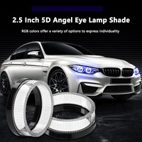 Nouveauté : Cache-phare LED 5D Angel Eye avec anneau halo RGB et clignotant intégré pour modification automobile