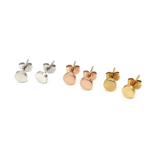 <span class=keywords><strong>Orecchini</strong></span> con perno in metallo oro rosa/oro/argento spessi per ragazze e ragazzi <span class=keywords><strong>orecchini</strong></span> rotondi per donne uomo gioielli colorati - Product Image 3
