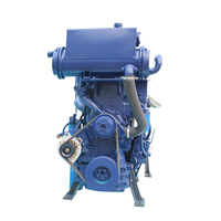 Moteur diesel marin Weifang Ricardo 120 kW à démarrage électrique, 4 temps, multicylindre, refroidi par eau, pour bateau, pompe à eau de mer