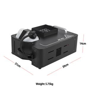 เครื่องพ่นหมอก SHEHDS 1500W 24 LED RGB 6CH DMX512 สำหรับสร้างเอฟเฟกต์บนเวที เหมาะสำหรับดีเจ คลับ บาร์ คอนเสิร์ต ดิสโก้ - Product Image 2