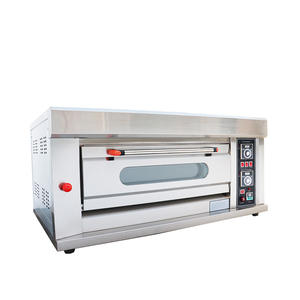 Four à gaz électrique Baokang à 1 étage et 2 plateaux, utilisation professionnelle en <span class=keywords><strong>boulangerie</strong></span>, faible bruit, garantie 1 an, portable, commercial, pain, pizza - Product Image 2