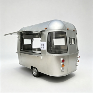 Camion de restauration mobile rétro moderne en acier inoxydable, tôle galvanisée, aluminium et fibre de verre, vente en gros - Product Image 6