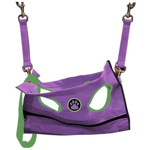 Arnés impermeable de <span class=keywords><strong>hamaca</strong></span> de tela Oxford con gancho de acero inoxidable, arnés colgante para mascotas, herramienta de aseo para gatos y perros para salón de mascotas - Product Image 1