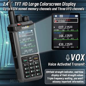 Radio bidirectionnelle <span class=keywords><strong>Iradio</strong></span> UV-98 PLUS 10W multi-bandes FM/AM SSB répéteur transversal avec grand écran de 2,4 pouces et triple PTT - Product Image 3