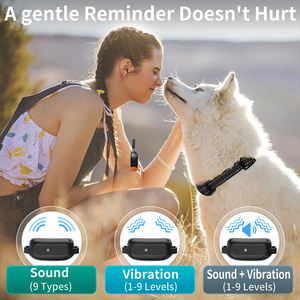 <span class=keywords><strong>Collar</strong></span> de entrenamiento para perros remoto sin golpes, rango de 3300 pies, resistente al agua, recargable, con vibración, Control de ladridos para perros pequeños y grandes, pitido - Product Image 6