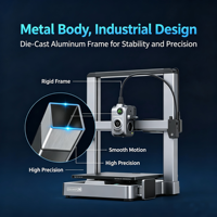 Halo Printer Mainan 3D Baru Kamera AI Perataan Otomatis Resolusi Tinggi Konstruksi PLA Model Arsitektur Desktop Kecil 1 Tahun USB
