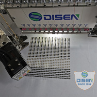 Machine à broder les cordons de perles à sequins mixtes en tissu plat et chenille à tête unique