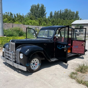Zhenda Carro Eléctrico Vintage de Estilo Retro Personalizado, Superventas, Negro, con Asientos Rojos, para Turismo, con Volante a la Derecha, Vehículo Usado, Incluye Neumático de Repuesto - Product Image 2