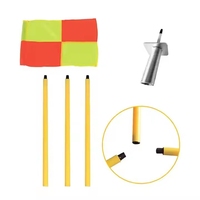 4 ensembles de drapeaux d'angle de football, couleurs vives, drapeaux polyvalents pour terrain de football, ensembles de drapeaux d'angle pour compétition, entraînement, pratique en plein air