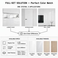 Panneaux complets de la série UV haut de gamme, solution intégrée en panneaux de particules UV pour la décoration d'armoires, de portes et de murs