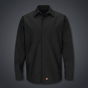 Chemise à manches longues pour homme sur mesure, tissu Ripstop, vêtements de travail en taille grande/haut, couleur rouge, VF Imagewear SY10BT - Product Image 3