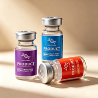 Autocollants en vinyle PVC résistant à la chaleur, étiquettes personnalisées pour flacons de peptides et boîtes d'emballage de 3 ml/10 ml/30 ml, insert intérieur personnalisable