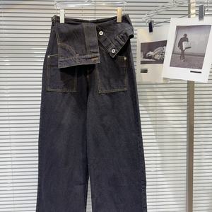 OUDINA Fashion Stitching Washed Strap Denim Overalls <strong>Dungarees</strong> for <strong>Women</strong> Casual Ladies Jeans Pants - Product Image 2