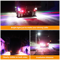 Étanche 4LED clignotant balise voyant d'avertissement camion camion côté lumière pour chariot élévateur véhicules camions lumière stroboscopique d'urgence