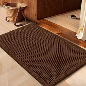 Alfombra de Baño Personalizada Súper Suave y Absorbente de Agua, Tejido Waffle, Antideslizante, para Baño - Product Image 1