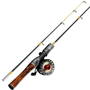 Caña de Pescar en Hielo de 2 Metros, Acción Media Lenta, Guías SIC, para Pesca de Camarones en Lagos - Product Image 1