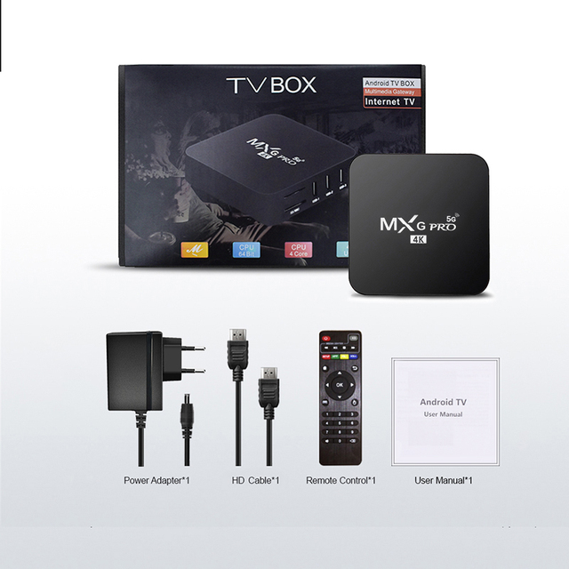Factory Directly Price Rockchip RK3228A Android 9.0 Tv Box MXGPRO 1/2 Ram 8/16 Rom 4K Tv Box MXG