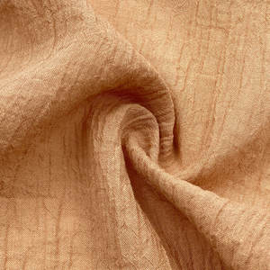 Lightweight Dresses Blouse Stone Washed Pure Colors Crinkle Crepe 55% Ramie 45% Lyocell Blended Fabric for <strong>Shirting</strong> - Product Image 5