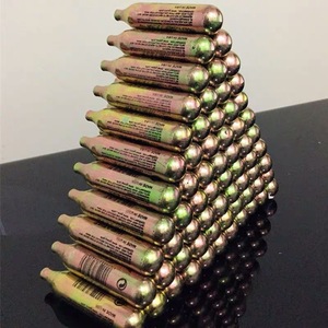 Cartouches de gaz <span class=keywords><strong>CO2</strong></span> miniatures de 16g, 20g, 24g, 25g, cylindres, capsules, récipients, recharge sans soudure pour <span class=keywords><strong>pompe</strong></span> à vélo <span class=keywords><strong>CO2</strong></span> - Product Image 2