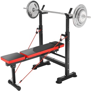 Banco de pesas multifunción plegable, diseño plano y ajustable para gimnasio y uso doméstico - Product Image 5