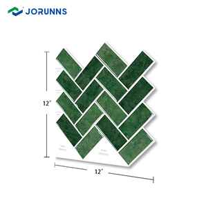 Azulejos autoadhesivos de pared Jorunns, fácil de instalar, azulejos de mármol en espiga Peel and Stick Backsplash, azulejos de pared 3D - Product Image 3