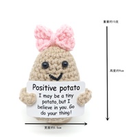 Poupées Pommes de Terre en Laine Crochetées à la Main en Gros – Décorations de Noël Émotionnelles et Adorables Jouets