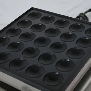 Macchina commerciale per Waffle a 25 fori per riscaldamento uniforme a fila elettrica per frittelle per Snack - Product Image 3