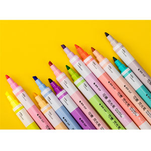 STA 12 boîtes de marqueurs <span class=keywords><strong>pastel</strong></span> de couleur, ensemble de mini-marqueurs mignons, surligneurs effaçables - Product Image 5