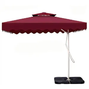 सीमित समय की पेशकश एलईडी छत्र छाते रेस्तरां आउटडोर फर्नीचर के लिए अनुकूलन योग्य फोल्डिंग एलईडी छत्र छाते कवर आउटडोर सौर